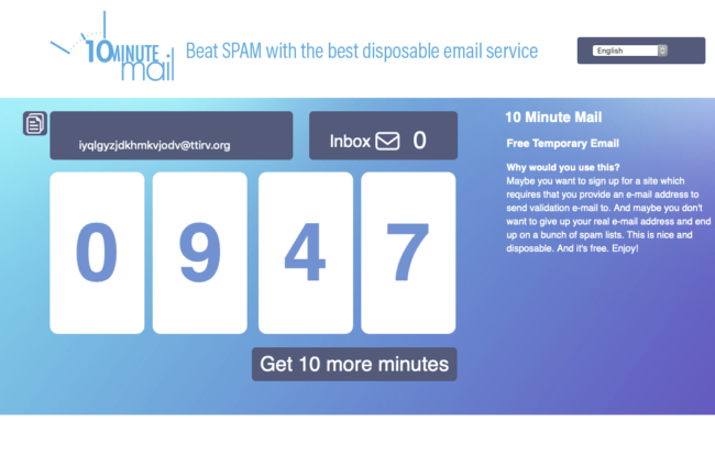 10MinuteMail-Beta